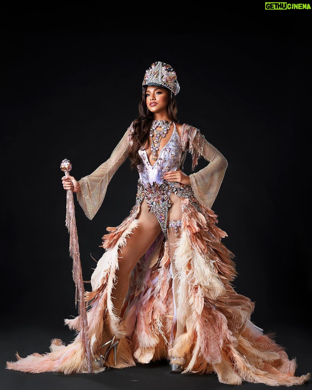 Aché Abrahams - 2.6K Likes - Ole Time Something Come Back Again! ⚓✨
Thank you to Lost Tribe and the amazing @solangegovia for this masterpiece that made our Miss World Trinidad and Tobago, Aché Abrahams an absolute standout at the Miss World International Pageant!
#Herstory behind the costume by Solange Govia:
When I think of modern mas pioneers like Jason Griffith and bands like the Belmont Battalion, their different details to the unique dances that were born out of the the traditional King Sailor, I feel it’s important to commemorate the Golden Era of Sailor Mas portrayals: acknowledging the sophistication, vibrancy and power of this mas character.
I also started thinking about being a woman in the Carnival industry, and the fact that is also my duty to always honour our womanhood in these sacred traditions. I always want my costumes to remind people that there will always be a place and space for female representation in mas, and I am grateful that Val allowed me this amazing creative opportunity to challenge my design instincts, to inject this sense of femininity and grace into this design, and to just create freely.
From the embellished hat, to the towering collar, to the classic stick, I wanted to pay homage to the opulence that the Sailor Mas experience brings to the streets of Port of Spain. Of course, there had to be a design twist in this Fancy Sailor – the sand-coloured feathered skirt that replaced the bell-bottom pants, to not only represent the first visit of British, French and American naval ships in our nation’s history, but to also highlight where the Caribbean Sea meets the T&T shoreline. For me, it is this simple reminder that through every storm, women have become ‘the glue’ to the Carnival experience. We bring these powerful elements together to define our legacy, and we will always be pivotal in pushing the winds of change forward.”
Photography : @raj.vphotography
Costume : @solangegovia @carnivaltribe
#missworld #LAVWAY #missworldtrinidadandtobago
#SolangeGovia #fancysailor #history #designer
#carnivaltt