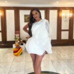 Aché Abrahams Instagram - We just had the opportunity to film our profile videos at the Ashok hotel ☺️. Of course I spoke about sweet T&T and how blessed we are with rich culture to share and connect with people all around the world. I also shared about my creative passions (singing, writing and painting) and my dedication to be an agent of positive change in the world. Stay tuned to see this one of a kind experience unfold at @missworld 🌎💙 Dress from Zadd and Eastman ✨