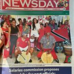 Aché Abrahams Instagram - I woke up to see team T&T on the front pages of our newspapers all throughout Trinidad & Tobago! 🎉🇹🇹 Here we’re on the cover of @ttnewsday with my incredible @missworldtrinidadandtobago team, my amazing family and beautiful supporters. I couldn’t have asked for a better send off! We danced to the sweet music of the steel pan complimented by my family playing the melodic African drums. The air was filled with this feeling of pride and excitement. Love you all so much! See you soon Incredible India for the 71st edition of @missworld 🌎💙 thank you to @iflycaribbean for ensuring I get to represent our beautiful country by contributing towards my travel to our beautiful host country. To everyone who has contributed towards my journey to the Miss World stage, I love you, I thank you and I promise to give it my all ☺️ #mw #missworld #missworld71 #71mw #india #beautywithapurpose #bwap #incredibleindia For all the latest news follow @missworld official instagram Thank you to @zaddandeastman for this beautiful suit ✨