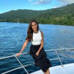 Aché Abrahams Instagram – Always excited to share about island life 🏝️🩵. Yesterday I had the opportunity to film something exciting coming out later this year! ☺️🎥 can’t wait to share more of my story with you all #StayTuned 🛥️