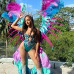 Aché Abrahams Instagram - Carnival Tuesday 💙 ready to dance through the streets of Port of Spain with the beautiful people of T&T #mw #missworld #missworld71 #71mw #india #beautywithapurpose #bwap #incredibleindia