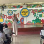Aché Abrahams Instagram - Another day, another school visit💚. A big thank you to San Fernando East Secondary for allowing me to connect with 250 incredible students. We had the opportunity to speak about our mental health in a safe space and the abundance of questions asked was heartwarming. When the world seems a little quiet about such an important topic, we have to speak up even louder. To the students of San Fernando East, remember what I said… be kind to yourself, be kind to your peers and be the change that we need in the world today🌍. Love always ❤️ #mw #missworld #missworld71 #71mw #india #beautywithapurpose #bwap #incredibleindia