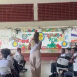 Aché Abrahams Instagram - Another day, another school visit💚. A big thank you to San Fernando East Secondary for allowing me to connect with 250 incredible students. We had the opportunity to speak about our mental health in a safe space and the abundance of questions asked was heartwarming. When the world seems a little quiet about such an important topic, we have to speak up even louder. To the students of San Fernando East, remember what I said… be kind to yourself, be kind to your peers and be the change that we need in the world today🌍. Love always ❤️ #mw #missworld #missworld71 #71mw #india #beautywithapurpose #bwap #incredibleindia