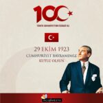 Acun Ilıcalı Instagram - Cumhuriyetimizin 100. yılını kutlamanın gururunu, mutluluğunu ve heyecanını yaşıyoruz. Milletimize Cumhuriyet'i armağan eden Ulu Önderimiz Gazi Mustafa Kemal Atatürk’ü ve vatanımız uğruna canlarını feda eden aziz şehitlerimizi saygı ve minnetle anıyorum. 29 Ekim Cumhuriyet Bayramımızın 100. yıl dönümü kutlu olsun.
