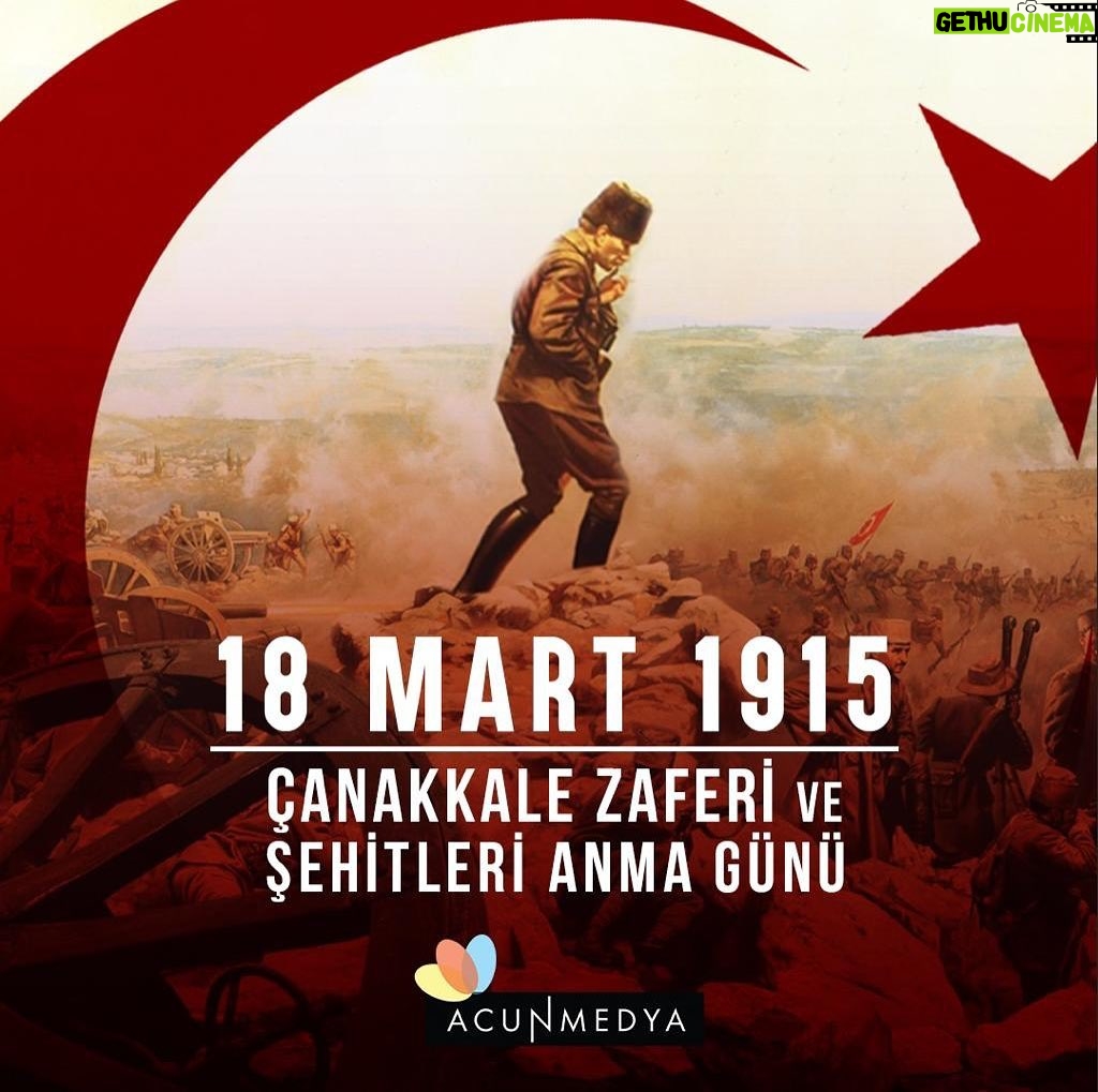 Acun Ilıcalı Instagram - 18 Mart 1915 Çanakkale Zaferi ve Şehitleri Anma Günü‘nün 107. yıl dönümünde Ulu Önder Gazi Mustafa Kemal Atatürk’ü ve tüm şehitlerimizi saygı, minnet ve rahmetle anıyorum.
