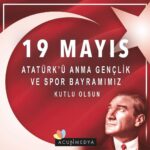 Acun Ilıcalı Instagram - 19 Mayıs Atatürk’ü Anma, Gençlik ve Spor Bayramımız kutlu olsun. Başta Ulu Önder Gazi Mustafa Kemal Atatürk olmak üzere, tüm şehitlerimizi saygı, rahmet ve minnet ile anıyorum.
