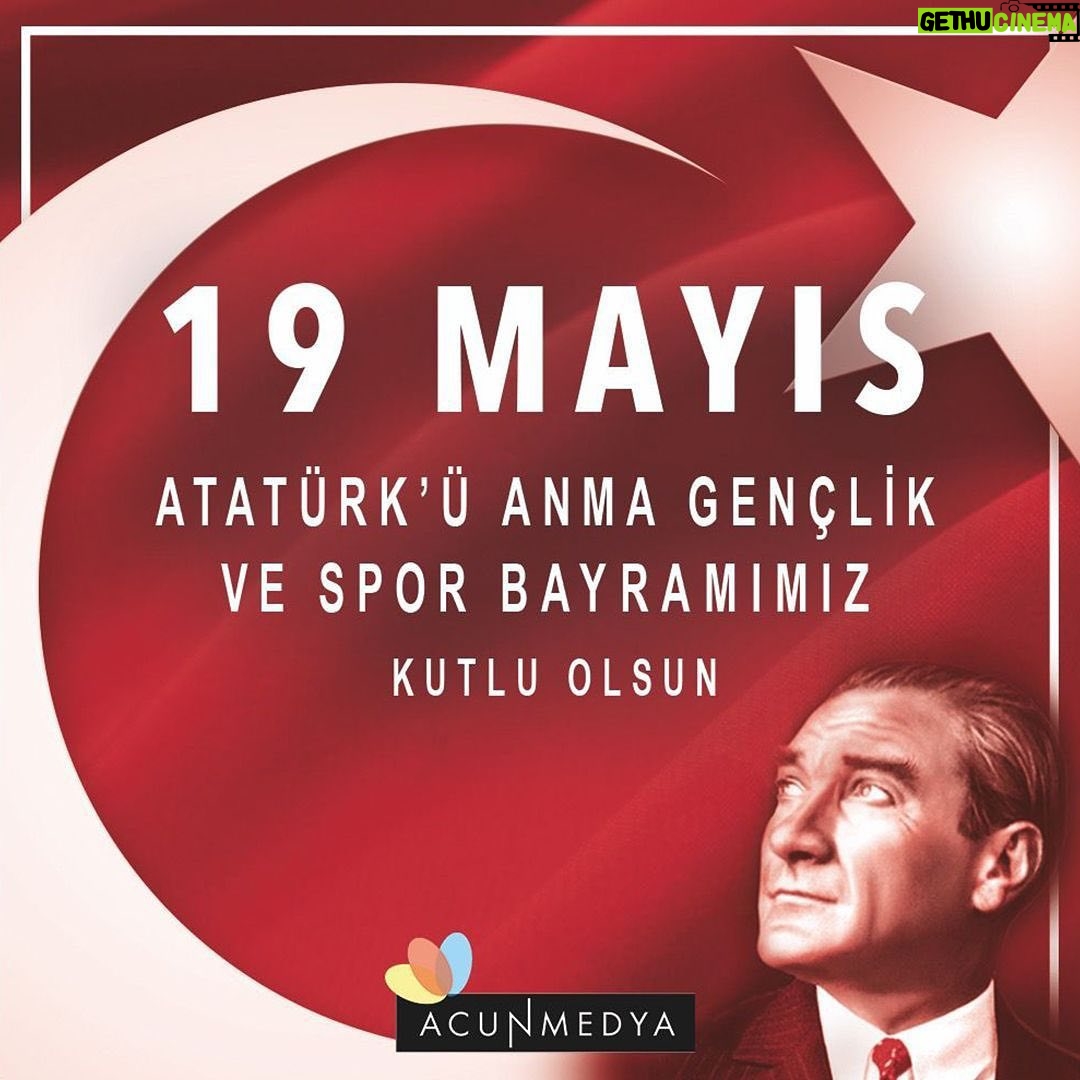Acun Ilıcalı Instagram - 19 Mayıs Atatürk’ü Anma, Gençlik ve Spor Bayramımız kutlu olsun. Başta Ulu Önder Gazi Mustafa Kemal Atatürk olmak üzere, tüm şehitlerimizi saygı, rahmet ve minnet ile anıyorum.