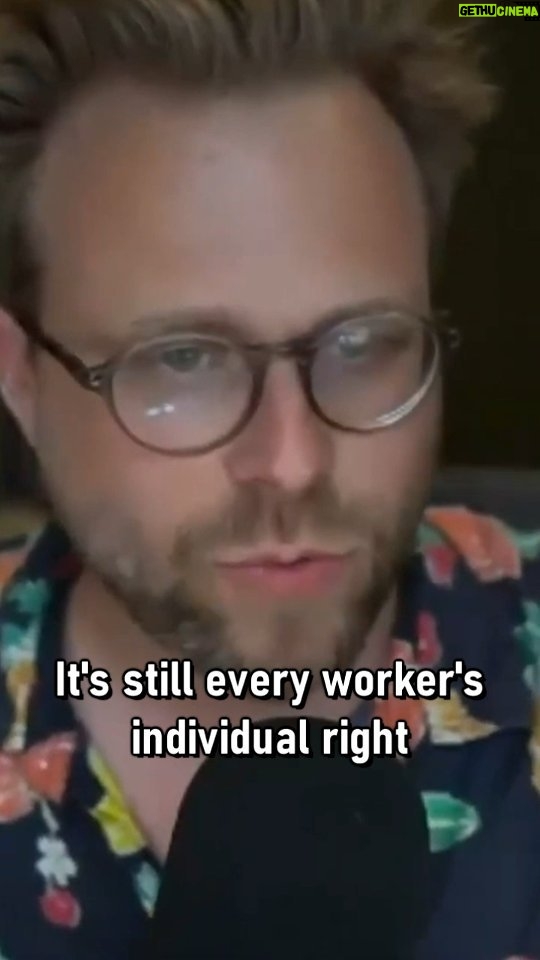 Adam Conover Instagram - Know your rights, people! Thanks to @organizeworkers for inviting me on to speak at length about the writers strike and workers' rights.