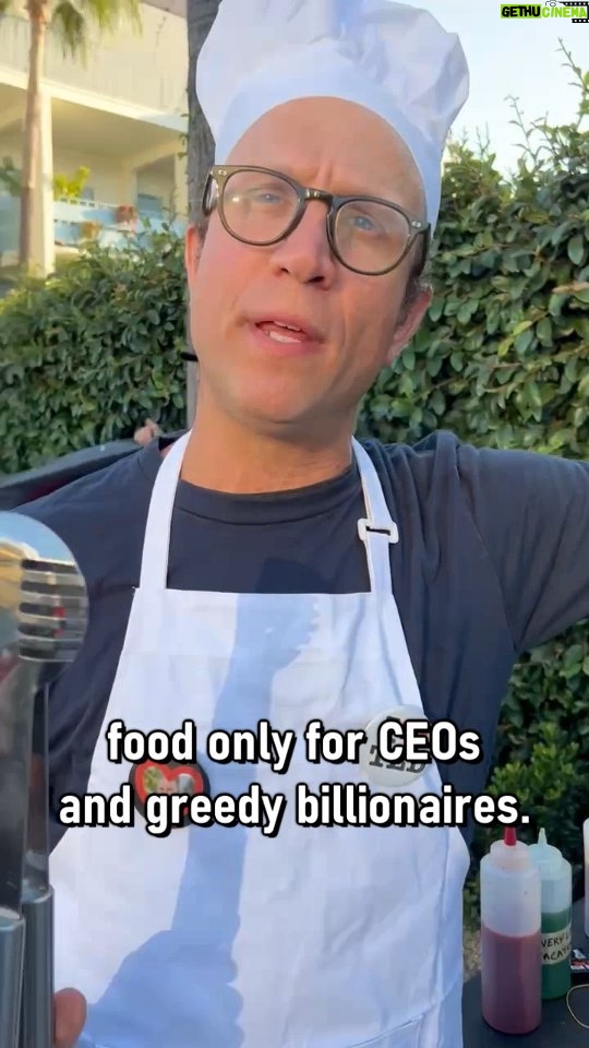 Adam Conover Instagram - Instead of negotiating with us, Netflix decided to open an overpriced restaurant. Here’s what we did in front of it. Starring the incomparable @adamlustick Concept and props by WGA writer @shawnwines