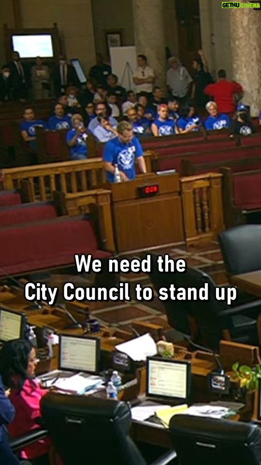 Adam Conover Instagram - Spoke before the LA City Council yesterday in support of our union. Proud to say that the council members UNANIMOUSLY voted to stand with writers and demand that the CEOs return to the table and address our issues. Thank you to all the writers who spoke and represented in the Council Chamber, and to our amazing Political Director Rachel Torres for making this happen and getting us this win.