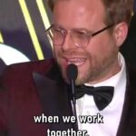 Adam Conover Instagram - Thanks to @hollywoodcreativealliance for the opportunity to yell at celebs about supporting the underpaid workers who make their projects possible. @productionassistantsunited