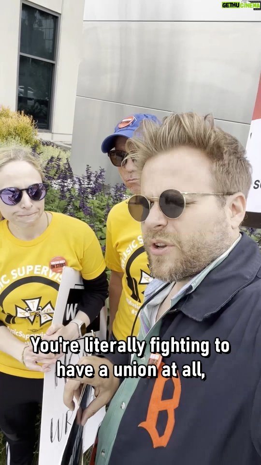 Adam Conover Instagram - Solidarity with @musicneedssupervision members in their fight for unionization, and thanks for your support in the writers strike #WGAStrong #MusicSupervisorEquity