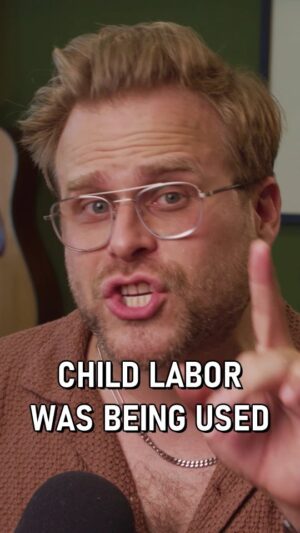 Adam Conover Instagram - Child labor has been found in the supply chains of major brands, right here in the United States. Check out the full video essay on YouTube, and thanks to USAFacts for their help.