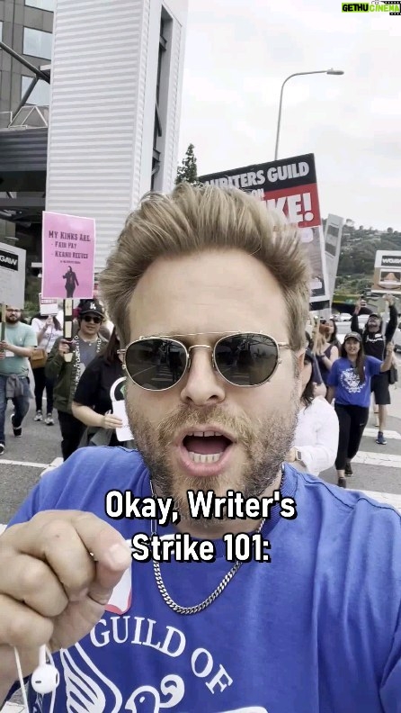 Adam Conover Instagram - In case you didn't know already, here's the quick rundown on why writers are striking! Let's get the word out for anyone who's still confused: this is about the survival of writing as a career #WGAStrong