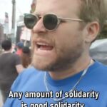 Adam Conover Instagram - Ever wondered why striking workers will focus on stopping trucks? One word: solidarity - #writers #WGAStrong