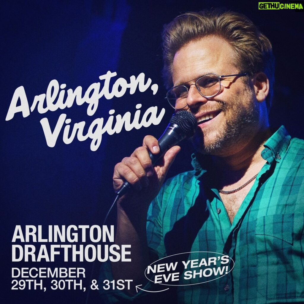 Adam Conover Instagram - DC area! Come spend New Years weekend with my goofy ass at @arlington_drafthouse! 5 big shows, with the incredibly funny @clara_blackstone opening. Tix in bio! Arlington Cinema & Drafthouse
