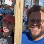 Adam Conover Instagram - We have a long way to go, but the first week was incredible. Marching with hundreds of writers and other union members. Rushing to a location to shut down a Marvel shoot. Unbelievable. Can’t wait to hit the lines again this week. Pace yourselves, everyone - we have to be in this for the long haul.