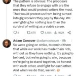 Adam Conover Instagram - Our work has made these studios rich — without us, they have nothing. Fight together, win together ✊🏻