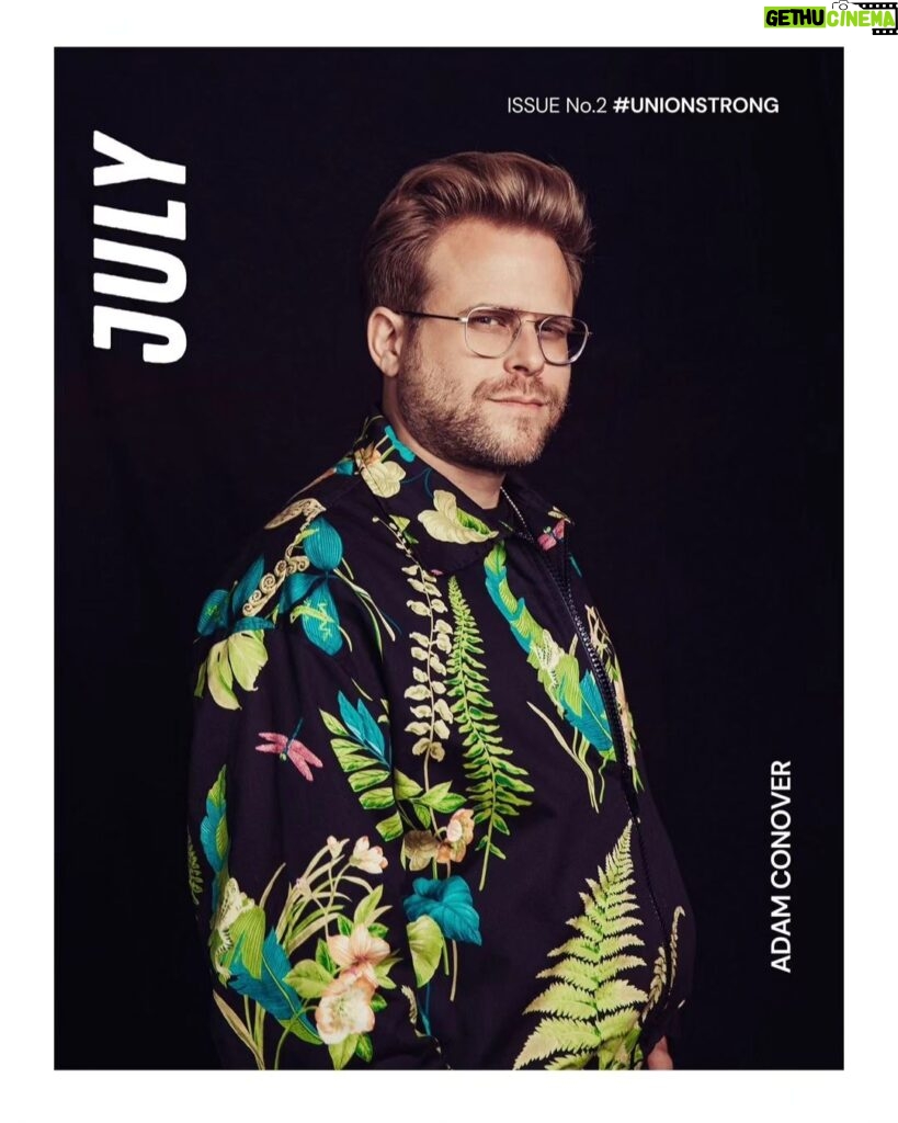 Adam Conover Instagram - Huge thanks to @july__mag for the feature! We went deep into the whole labor movement, how I even got into this position, and what it's like to negotiate with these massive companies. Check it out!