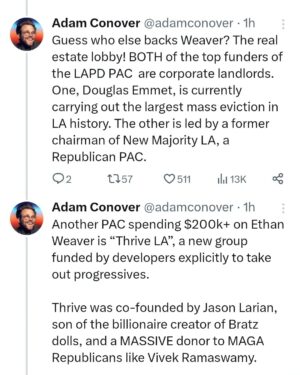 Adam Conover Instagram - Right-wingers are secretly running as Democrats in LA, and it's going to work — if we don’t stop them.