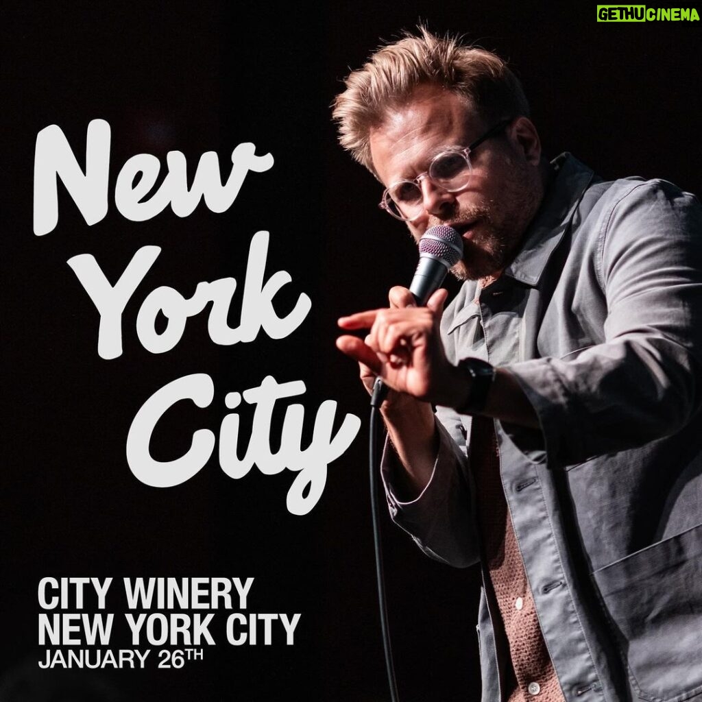 Adam Conover Instagram - So excited to be back home in NYC, headlining City Winery this Friday. @brianfrange is opening. Come out. It’s going to be a special show. Tix at link in bio.