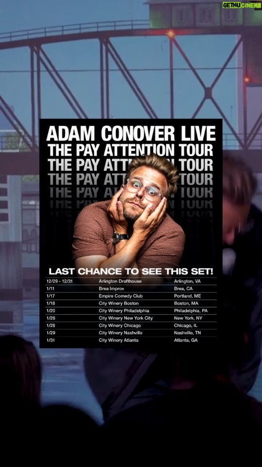 Adam Conover Instagram - Come see me on the last leg of my tour, link in bio! Boston tonight, then Philly and DC! - #standup #comedy