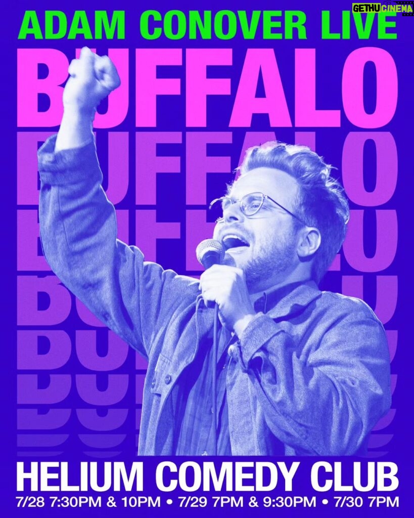 Adam Conover Instagram - BUFFALO! I'm on my way to you this weekend between pickets! Link in bio