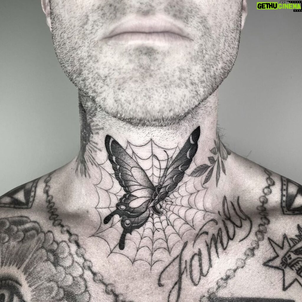 Adam Levine Instagram - Wise man once said…”when Instagram goes down…tattoo your throat…” his name was @nathan_kostechko