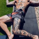 Adam Levine Instagram - Another little impromptu yoga shoot with my dudes @chaddennisyoga and @hugh_lippe. So much fun! Thanks boys!