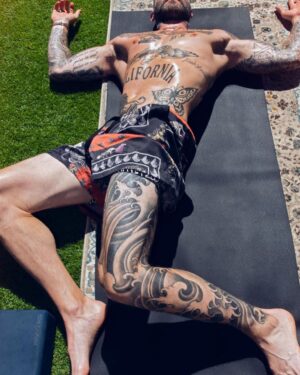 Adam Levine Instagram - Another little impromptu yoga shoot with my dudes @chaddennisyoga and @hugh_lippe. So much fun! Thanks boys!