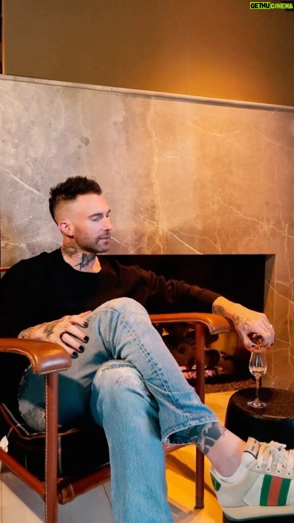 Adam Levine Instagram - Discover the newest addition to the @calirosa Tequila family, our 36-month red wine barrel aged Extra Ańejo Tequila. Order now on @reservebarspirits using the SHIPCALIROSA code for FREE shipping. Also available at select locations in California NOW.