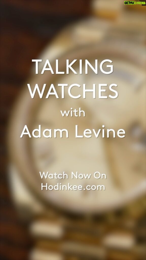 Adam Levine Instagram - @benclymer thanks for coming over and Talking Watches! video link in bio #hodinkee #talkingwatches