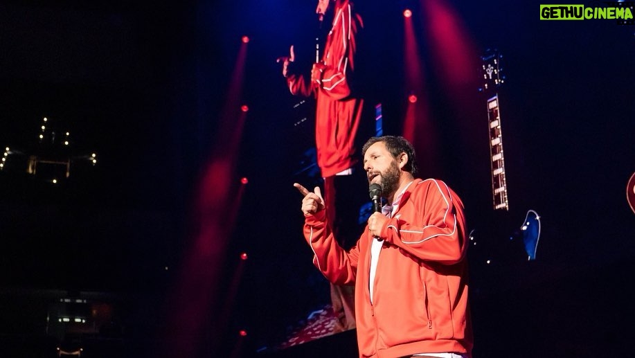Adam Sandler Instagram - Philly! What a nice welcome back. Beautiful night. Beautiful people. Saw you all at the Sixers game on tv today. Congratulations. @wellsfargocenter
