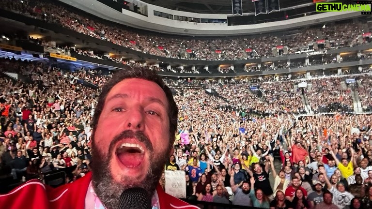 Adam Sandler Instagram - Philly! What a nice welcome back. Beautiful night. Beautiful people. Saw you all at the Sixers game on tv today. Congratulations. @wellsfargocenter