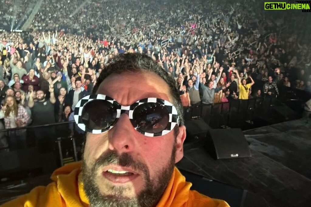 Adam Sandler Instagram - That was a pretty perfect Georgian Saturday night. Nonstop fun with you all. Thanks for treating me so good. Love you @gassouthdistrict