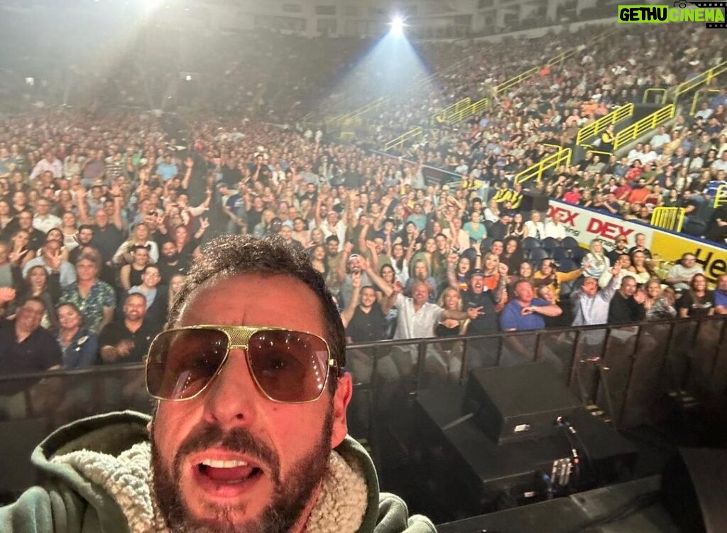 Adam Sandler Instagram - Great Monday hang at the Hertz Arena. Florida strong in full effect. You all are an inspiration and I loved and won’t forget getting to be around you @hertz_arena