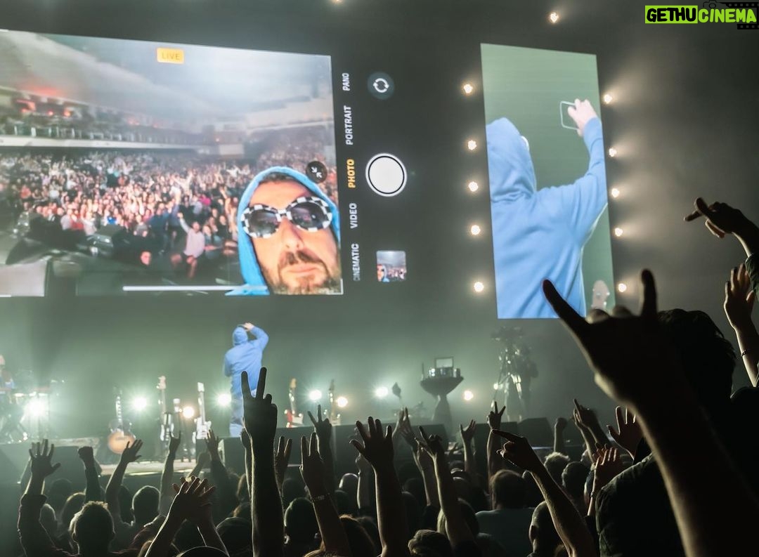 Adam Sandler Instagram - Verona, glad we finally got our show together. I had a phenomenal time and I consider you all my best friends now @turningstone