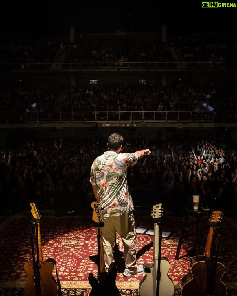 Adam Sandler Instagram - Boston night 2. We did it. We connected. We will always have that Tuesday. Love you and thank you @mgmmusichall