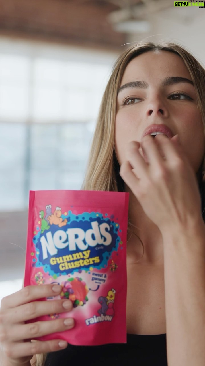 Addison Rae Instagram - Guess who I’m coaching…?! 🪩🕺🕺🎶🍬 tune in to find out!! @nerdscandy 2.11 #ad