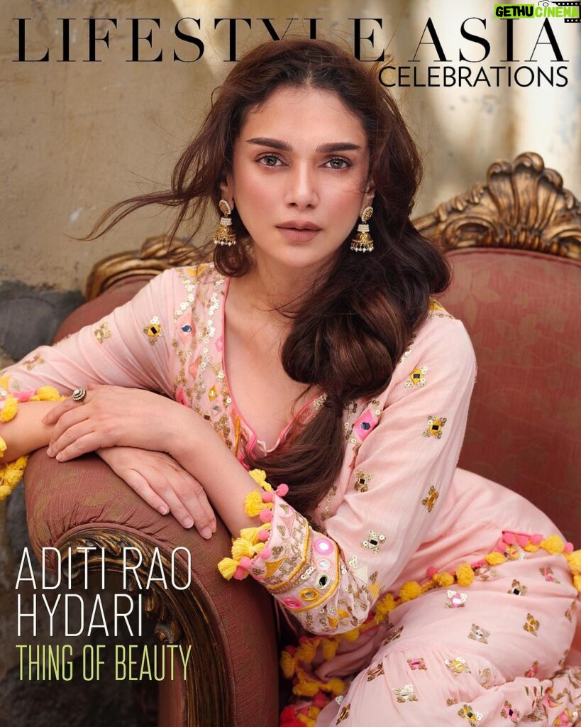 Aditi Rao Hydari Instagram - Aditi Rao Hydari (@aditiraohydari) is an embodiment of grace, talent, and beauty. With her ethereal presence and remarkable acting prowess, she has left an indelible mark on the audiences and critics alike. With our latest #LSACelebrations cover, we raise a toast to her journey so far and the successful year she’s had with #Jubilee and #Taj in 2023. On the cover, Aditi is wearing a striking sharara set by Gopi Vaid (@gopivaiddesigns) along with jewels from Navrathan Jewellers (@navrathan1954) Editor-in-Chief: Rahul Gangwani (@rahulgangs_) Photographs: The House of Pixels (@thehouseofpixels) Styling : Sanam Ratansi (@sanamratansi); assisted by @saumya_santosh HMU: Elton J Fernandez (@eltonjfernandez) Interview by Analita Seth (@analitaseth) Shoot Produced by Mayukh Majumdar (@mayuxkh) Artiste Management: Raindrop Media (@media.raindrop) Location: The Great Eastern Home (@thegreateasternhome) #LSAForLocal #LSAIndia #AditiRaoHydari #LSACover