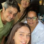 Aditi Rao Hydari Instagram - May the force be with us ⭐️💪🏻💰 New beginnings ❤️ @tanujadabirmakeup @themadhurinakhale @archamehta @arhconnect