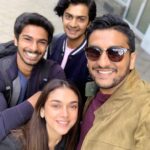 Aditi Rao Hydari Instagram - Keeping me on a tight leash cause what would they do without me 😜 happy Rakshabandhan 🥰 Ps- oh also, when they trouble you sit on them 🤷🏻‍♀️