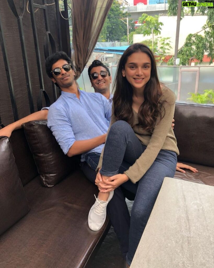 Aditi Rao Hydari Instagram - Keeping me on a tight leash cause what would they do without me 😜 happy Rakshabandhan 🥰 Ps- oh also, when they trouble you sit on them 🤷🏻‍♀️