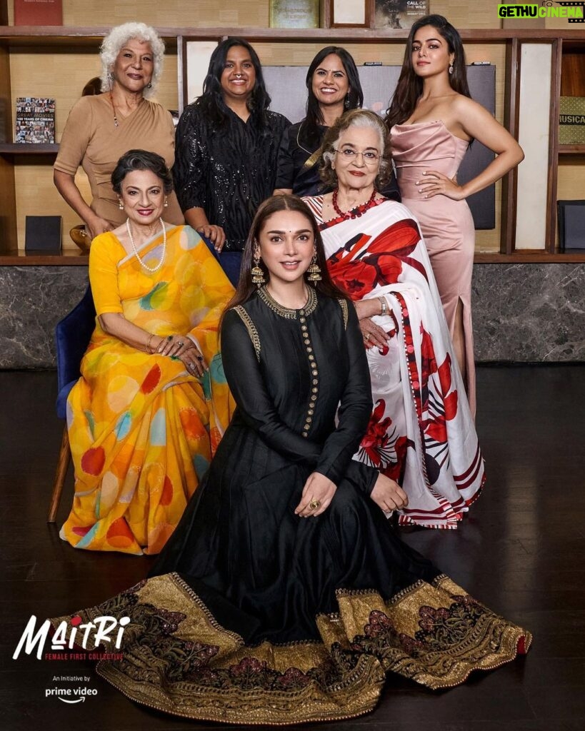 Aditi Rao Hydari Instagram - Excited to have been a part of the #Jubilee edition of @MaitriByPrimeVideo, an initiative that fosters meaningful conversations and brings together women changemakers. What a wonderful evening spent with truly influential women in the entertainment industry, getting candid about breaking prejudices and driving change. @ashaparekhofficial #tanuja @dipa.demotwane @wamiqagabbi @aparnapurohit @smritikiran #Maitri #Maitribyprimevideo #MaitriQuickTake #Womensupportingwomen #womenentrepreneurs #filmindustryindia #changemakers #culture #conversation #primevideo #episodeguests #talent #JubileeonPrime Link in bio