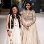 Aditi Rao Hydari Instagram - Aditi Rao Hydari for Ritu Kumar Couture’23 at India Couture Week. Aditi wears an exquisite lehenga, adorned with a Gazal Jacket, a masterpiece meticulously hand-embroidered to manifest unforgettable opulence. Each intricate stitch is a labor of love, woven skillfully with artistry passed down through generations. The Gazal jacket, with a touch of gold zardozi work, embraces the grace of the traditional Kashmiri design, while the lehenga exudes a timeless elegance adorned with geometric & floral motifs seamlessly creating a blend of tradition and modernity. @reliancebrandsItd @fdciofficial Jewellery by @thegempalace #RituKumar #AditiRaoHydari #RKWoman #ICW23 #TheOG