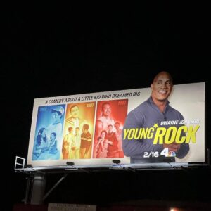 Adrian Groulx Instagram - Larger than life in the streets of L.A. #YoungRock @nbcyoungrock @NBC 

This is so crazy!!