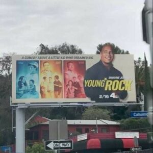 Adrian Groulx Instagram - Larger than life in the streets of L.A. #YoungRock @nbcyoungrock @NBC 

This is so crazy!!