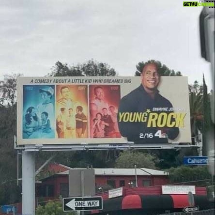 Adrian Groulx Instagram - Larger than life in the streets of L.A. #YoungRock @nbcyoungrock @NBC This is so crazy!!