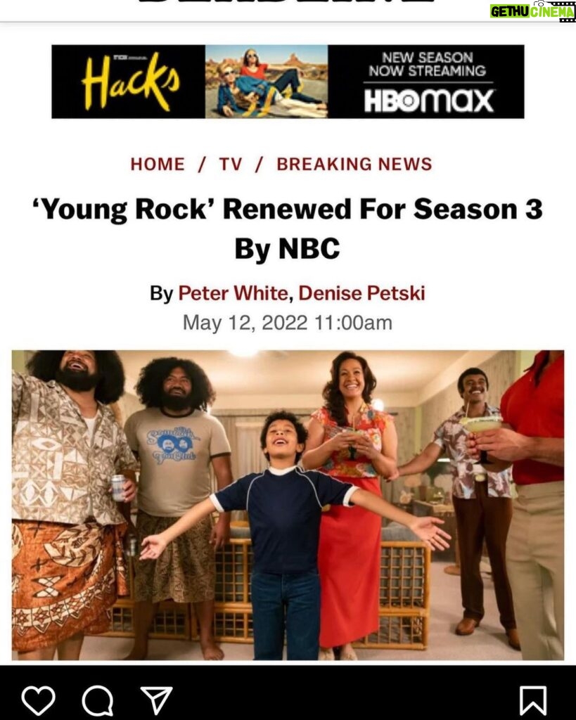Adrian Groulx Instagram - I’m at lost for words.. thank you lord for this amazing cast and show and all of you viewers who made this happen!❤️I wanna say huge huge thank you to the cast and crew of #youngrock and @therock as well every one of you who helped are amazing and god bless (sorry if you don’t believe) but this is happening!!!! I’m so so so excited ❤️❤️ @nbcyoungrock @officialjosephleeanderson @staceyleilua @johntui1 @fasituaamosa ❤️