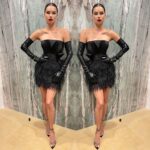 Adriana Lima Instagram - 👑 Last night bringing my Queen status to life 👑. Grateful for everyone that made this possible: @spencer_movie Dress: @MichaelCostello Earrings: @Chopard Shoes: @GianvitoRossi HMU: @glamsquad Hair: @hairbyamandafeauto MakeUp: @briana_hurley Photos: @MichaelCostello (first picture) @asussmanphoto @gettyentertainment( please send better resolution photos next time! 🤪) Los Angeles, California